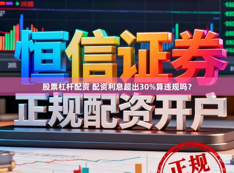 股票杠杆配资 配资利息超出30%算违规吗？