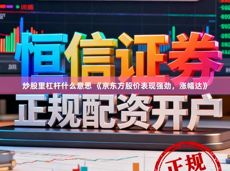 炒股里杠杆什么意思 《京东方股价表现强劲，涨幅达》