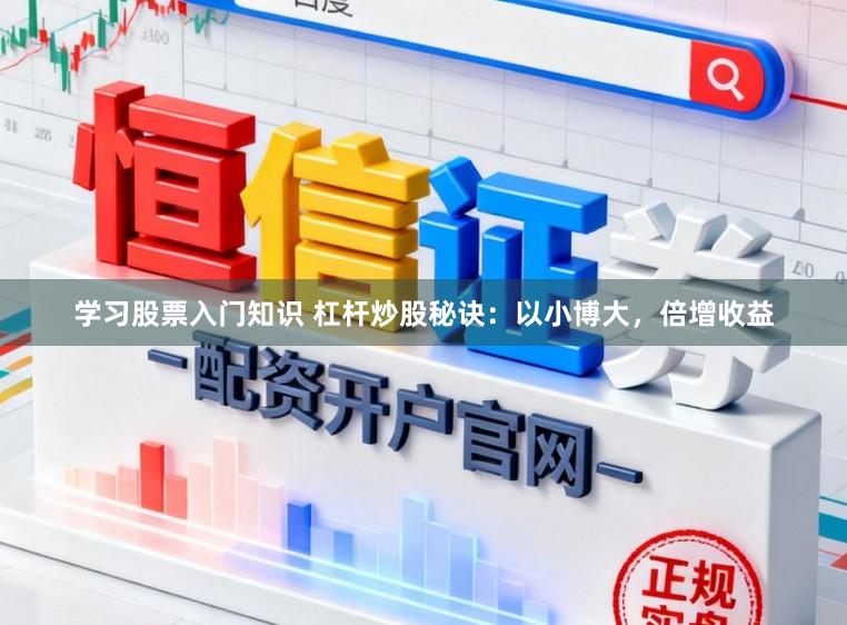 学习股票入门知识 杠杆炒股秘诀：以小博大，倍增收益